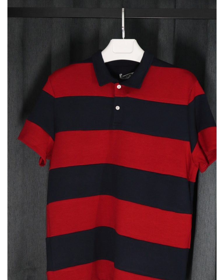 Erkek Yumuşak Dokulu Çizgili Polo Yaka T-shirt